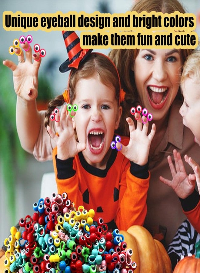 Aruytps 100 PCS Eye Finger Puppets Toys Set, Wiggly Eyeball Finger Puppet Eye On Rings for Kids, Party Favors for Boys Girls - Image 4